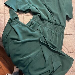 Elegant Green Maxi Dress